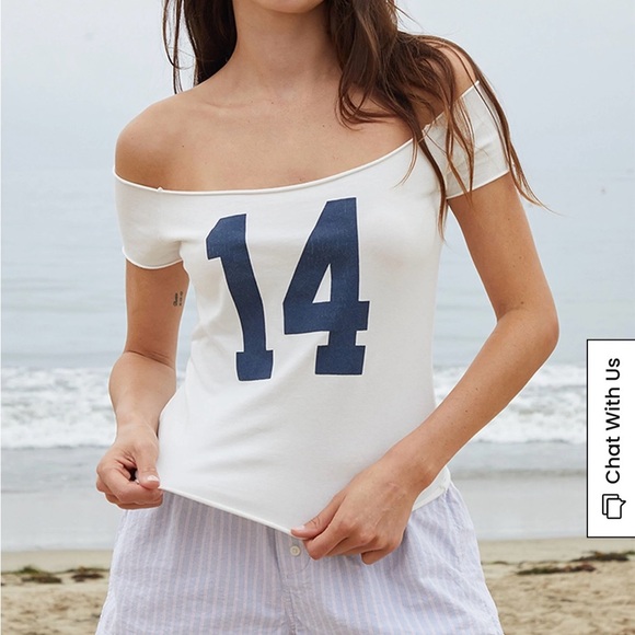 Brandy Melville Tops - John Galt Bonnie Tee White One Size